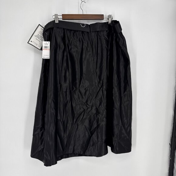 New Alex Evenings Women Black Tea Midi Length Dress Skirt Plus Size 2X Cocktail - Picture 5 of 7